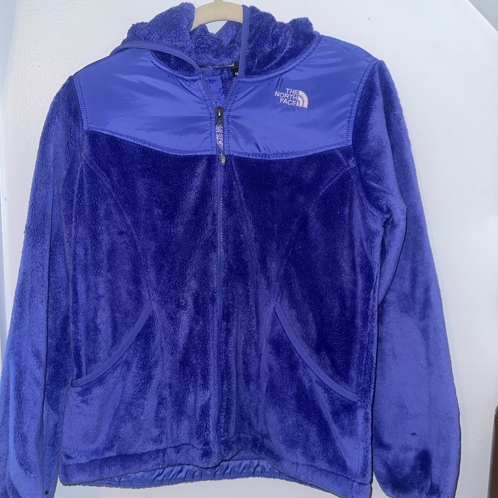 The North Face Purple Puffer Jacket Cozy and Stylish